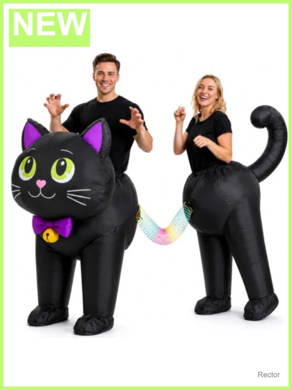 Inflatable Cat Costume Women Adult Halloween Blow Up Cosplay Party